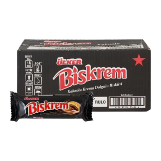 Biskrem Rulo Bisküvi 100 gr x 18